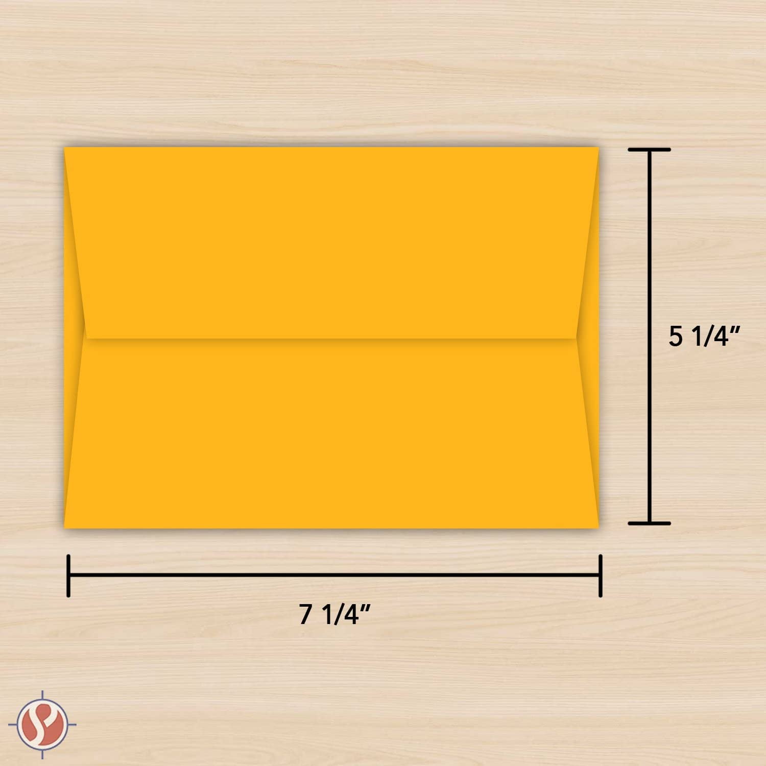 Gold A7 Bright Color Envelopes - 5 1/4 x 7 1/4 Inches - Perfect for 5x7 Photos, DIY Arts and Crafts Cards - for Professional and Homemade Projects - Value Pack of 50 Envelopes