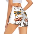 thumbnail image 3 of Bixox Women's Corgi Dog2 pattern 2 in 1 Running Shorts - Lightweight Athletic Workout Gym Yoga Shorts Liner with Pockets - Small, 3 of 5