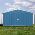 thumbnail image 1 of Arrow Elite Steel Storage Shed, 14x14, Blue Grey, 1 of 9