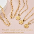 thumbnail image 5 of KeyStyle Layered Initial Necklace for Women Gold Plated Alphabet Letter Pendant Necklaces Layered Paperclip Link Chain Set Mother's Day Anniversary Jewelry Gift for Women Mom, 5 of 10