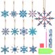 thumbnail image 1 of 1 Juego de colgantes de llavero de copo de nieve DIY, Kit de adornos de copo de nieve colgantes de Navidad, dijes de bolso para niños, manualidades navideñas, decoraciones para el hogar, 1 of 5