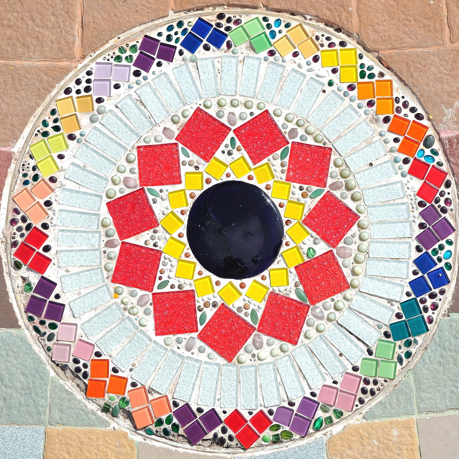 500g/1.1lb Mixed Color Triangle Mica Mosaic Tile, 725 Pcs, Mixed Green