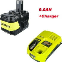 Vanon For Ryobi 18V High Capacity 9.0AH Batteries P108 P109 and Charger P117