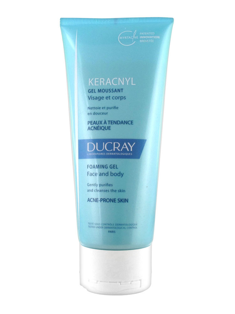 Ducray Keracnyl Foaming Gel Face And Body 200ml
