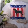 thumbnail image 3 of Carolines Treasures BB3366PW1414 USA Patriotic Rottweiler Fabric Decorative Pillow, 3 of 4