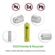 thumbnail image 2 of Pilas recargables GEILIENERGY AA Ni-Cd 600 mAh 1,2 V (paquete de 20), 2 of 7