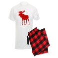 thumbnail image 1 of CafePress - Moose: Rustic Red Plaid Pajamas - Men's Light Pajamas, 1 of 1
