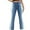 Blue, variant on Women's Flare Bell Bottom Jeans Color Block High Waisted Button Jeans Wide Leg Bootcut Stretchy Denim Pants XXL