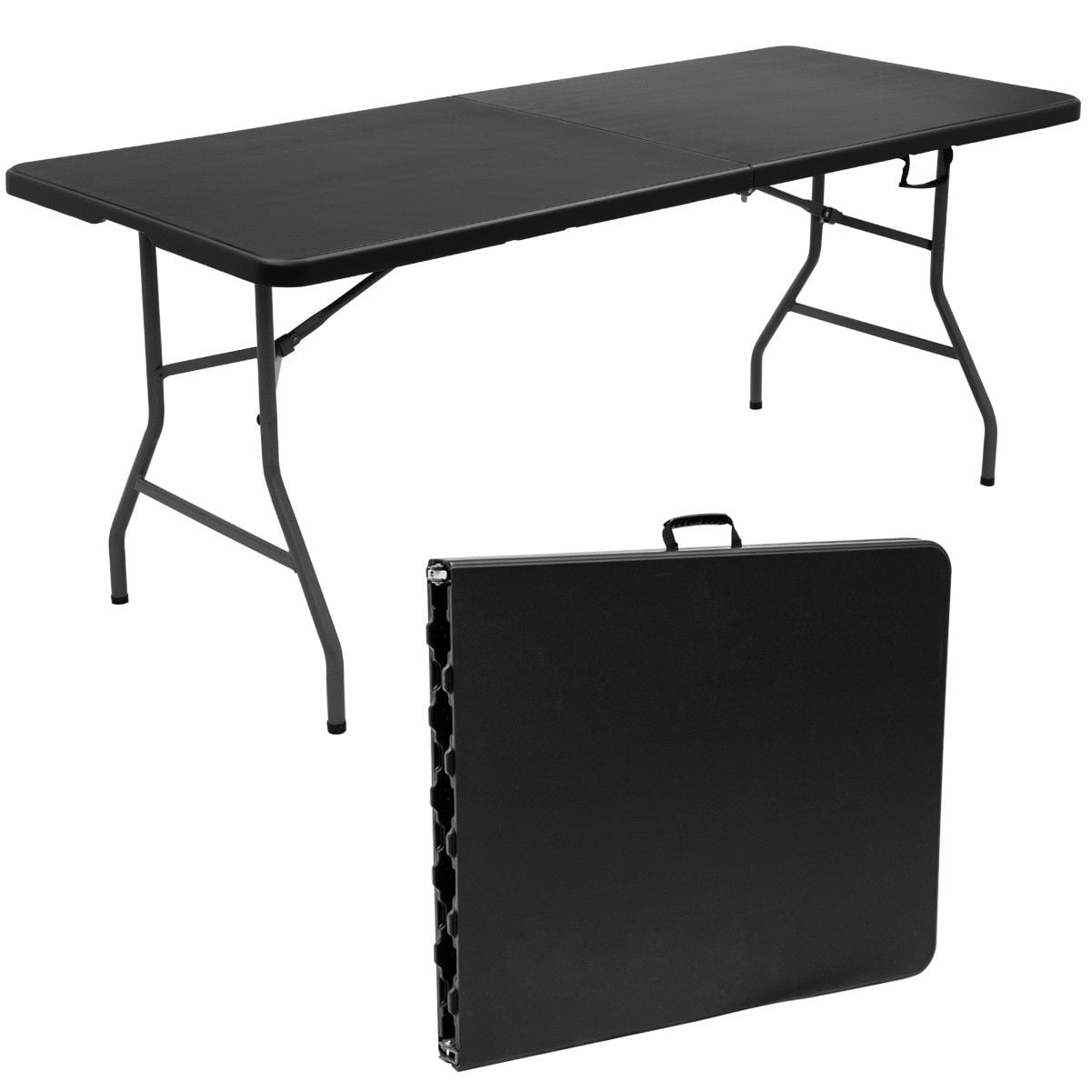 Goplus 6 Folding Table Portable Plastic Picnic Party Dining Camp Tables