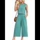 thumbnail image 2 of Conjunto de Dos Piezas de Verano para Mujer: Top Corto Básico Sin Mangas con Cuello Redondo y Pantalones Anchos con Bolsillos Judías XXL, 2 of 7
