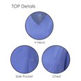 thumbnail image 2 of Dagacci Medical Uniform 4-Way Stretch Y-Neck Scrub Set, 2 of 3
