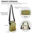 thumbnail image 6 of HELLHERO Sunflower Underarm Shoulder Bag with Zipper Closed Polyester Women 4.33"x1.97"x7.09" for Travel Daily Use, 6 of 7