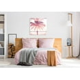 thumbnail image 2 of Epic Art 'Beachscape Palms II Pink Purple' by Michael Mullan, Acrylic Glass Wall Art, 36"x36", 2 of 3