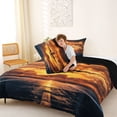 thumbnail image 4 of Erosebridal Modern Airplane Queen Comforter Set, Aircraft Plane Bedding Comforter Set, Black Reversible, 1 Comforter and 2 Pillowcases, 4 of 6