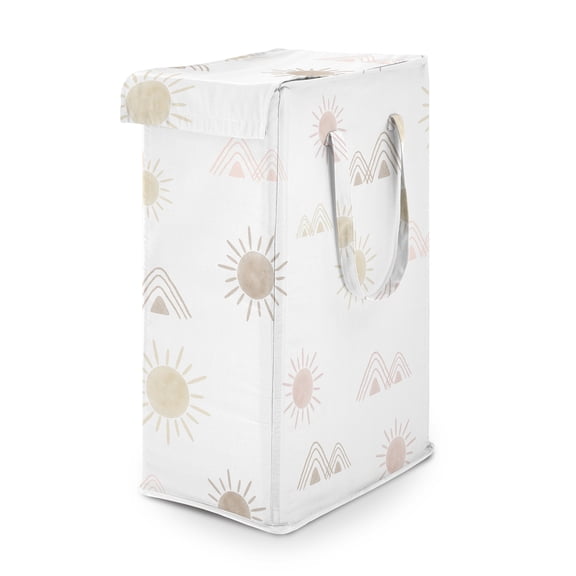 Sweet Jojo Designs Desert Sun Girl Foldable Laundry Hamper with Handles