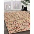 thumbnail image 3 of Ahgly Company Machine Washable Indoor Rectangle Abstract Gold Brown Area Rugs, 7' x 9', 3 of 7