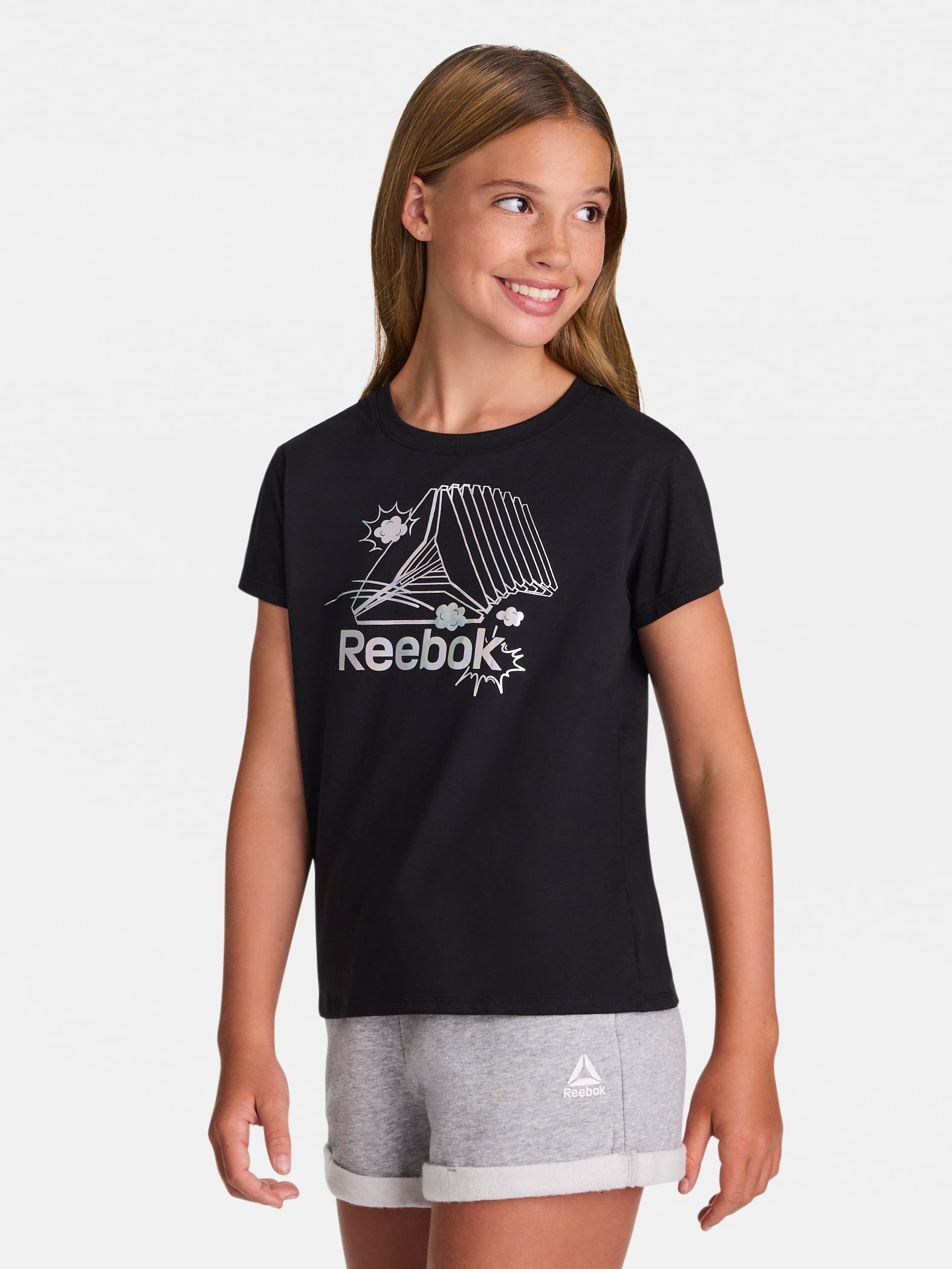 Reebok Girl's Rainbow Dash Graphic T-Shirt, Sizes 4-18