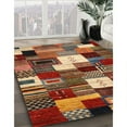 thumbnail image 3 of Ahgly Company Machine Washable Indoor Rectangle Contemporary Tomato Red Area Rugs, 5' x 8', 3 of 7