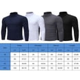 thumbnail image 4 of FNNMNNR Men‘s Turtleneck Sweater Slim Fit Lightweight Long Sleeve Pullover Top Turtleneck T-shirt, 4 of 6