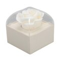 thumbnail image 2 of Rose Ring Box Exquisite Romantic Multi Purpose Velvet Flower Ring Case for Proposal Wedding White, 2 of 3