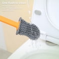 thumbnail image 4 of Escobilla de baño Bewildely con mango largo de secado rápido color blanco, 4 of 6