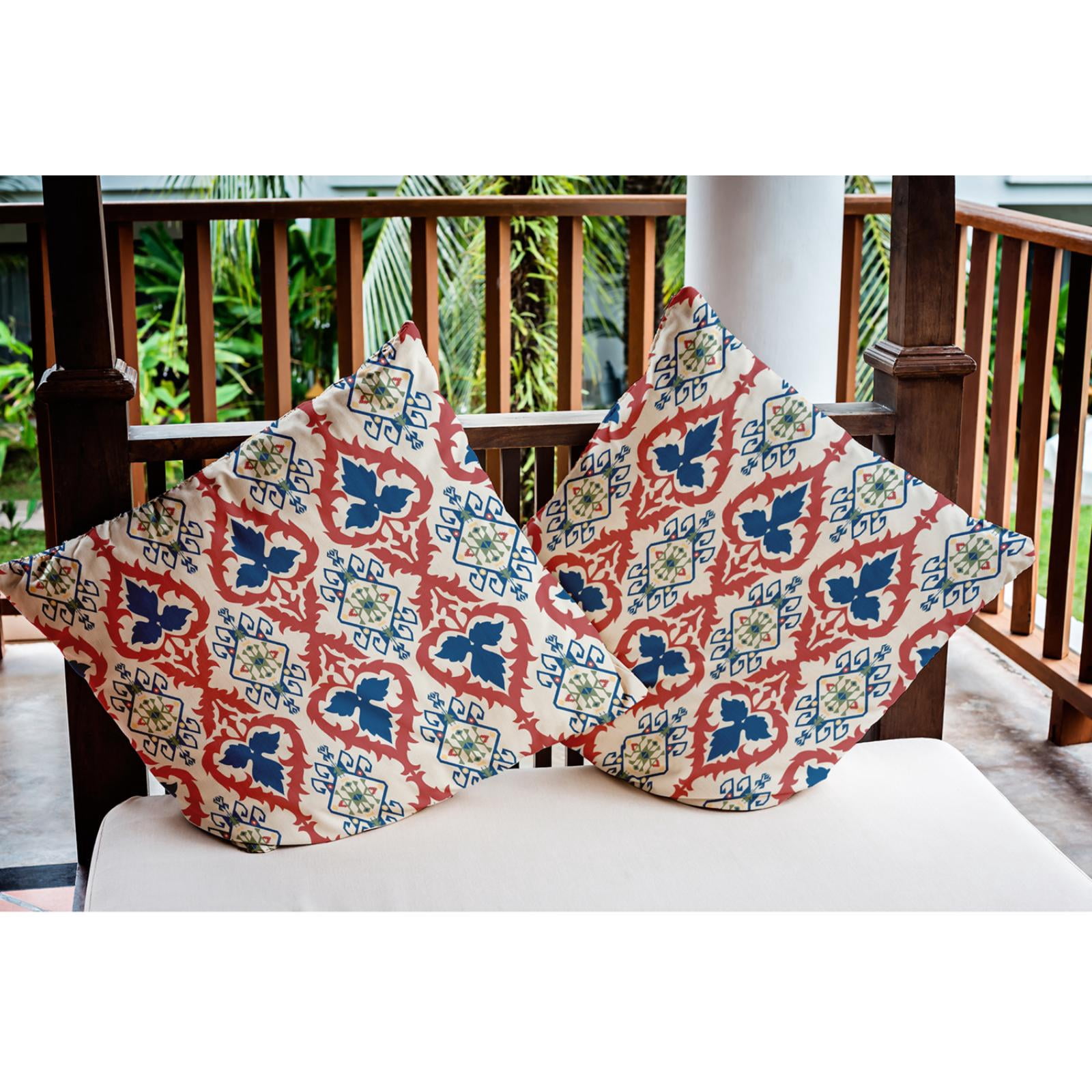 E by Design Bombay Indoor/Outdoor Throw Pillow