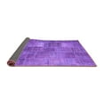 thumbnail image 2 of Ahgly Company Indoor Round Patchwork Purple Transitional Area Rugs, 6' Round, 2 of 4