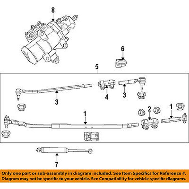 CHRYSLER OEM Steering-Drag Link 68036940AD - Walmart.com