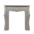 thumbnail image 4 of Creative Co-Op Small Victorian Decorative Fireplace Mantel, Grey, 4 of 4