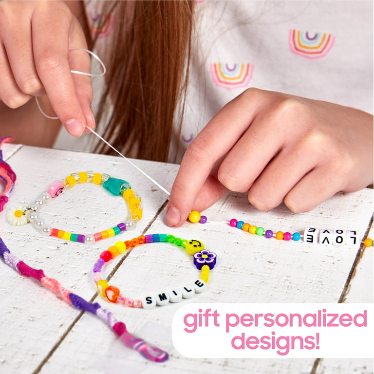 Kid's Beaded Bracelet - Kids Bracelets - Beaded Bracelets - Heart Beaded Bracelets - Hearts- Custom Beaded Bracelets - Plastic Bead