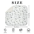 thumbnail image 4 of Hand-Drawn Cat Graphic Drying Mat Foldable Compact Kitchen Mat for Sink, 4 of 5