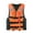 Orange, variant on Camo Life Jacket with Adjustable Straps for Hunting Fishing Outdoor Sports and Water Safety Blue M