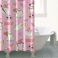 thumbnail image 4 of Halloween Cute Ghosts with Boo Shower Curtain 72"x84" ,Bathroom Decorative Shower Curtains Set with 12 Hooks,Modern Waterproof Washable Shower Curtain, 4 of 6