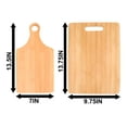 thumbnail image 4 of ThisWear Teacher Gifts for Men Teacher by Day Chef by Night Paddle Shaped Cutting Board, 4 of 4