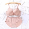 thumbnail image 2 of SROBPTY Womens Plus Size Bras Solid Solid Thin Underwire Push Up Set with Panty Cup C Brassiere for Daily Wear, 2 of 5