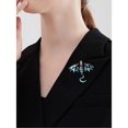thumbnail image 4 of SLYNSHome Clearance Retro Oil Dripping Dragon Style Brooch Personalized Coat Accessories Pin Jewelry, 4 of 6