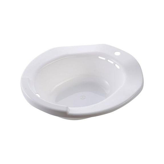 White Ergonomic Sitting Bath Tub With Flatter Layer For Elderly And Disabled Heat Resistance And Overflow Prevention