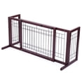 thumbnail image 3 of Topcobe Pet Gates for Kids or Pets, Solid Wood Adjustable Pet Fence Free Standing Dog Gate, Safety Child Baby Gate for House, Doorway, Stairs, 3 of 9