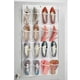 thumbnail image 2 of Non-Woven Fabric Hanging Over Door Shoe Organizer for Closets, White/Clear, 2 of 6