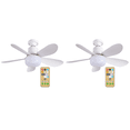 thumbnail image 1 of Lámpara LED Regulable para Ventiladores Techo 40W Con Control Remoto El Del () Blanco, 1 of 4