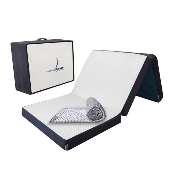 Pack Colchón Individual Plegable con Maleta + Cobija
