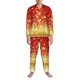 thumbnail image 3 of Balery Red Gold Glitter Pijama para Hombre de Dos Piezas con Manga Larga, Conjunto de Dormir y Descanso Suave con Bolsillos-XX-Large, 3 of 7