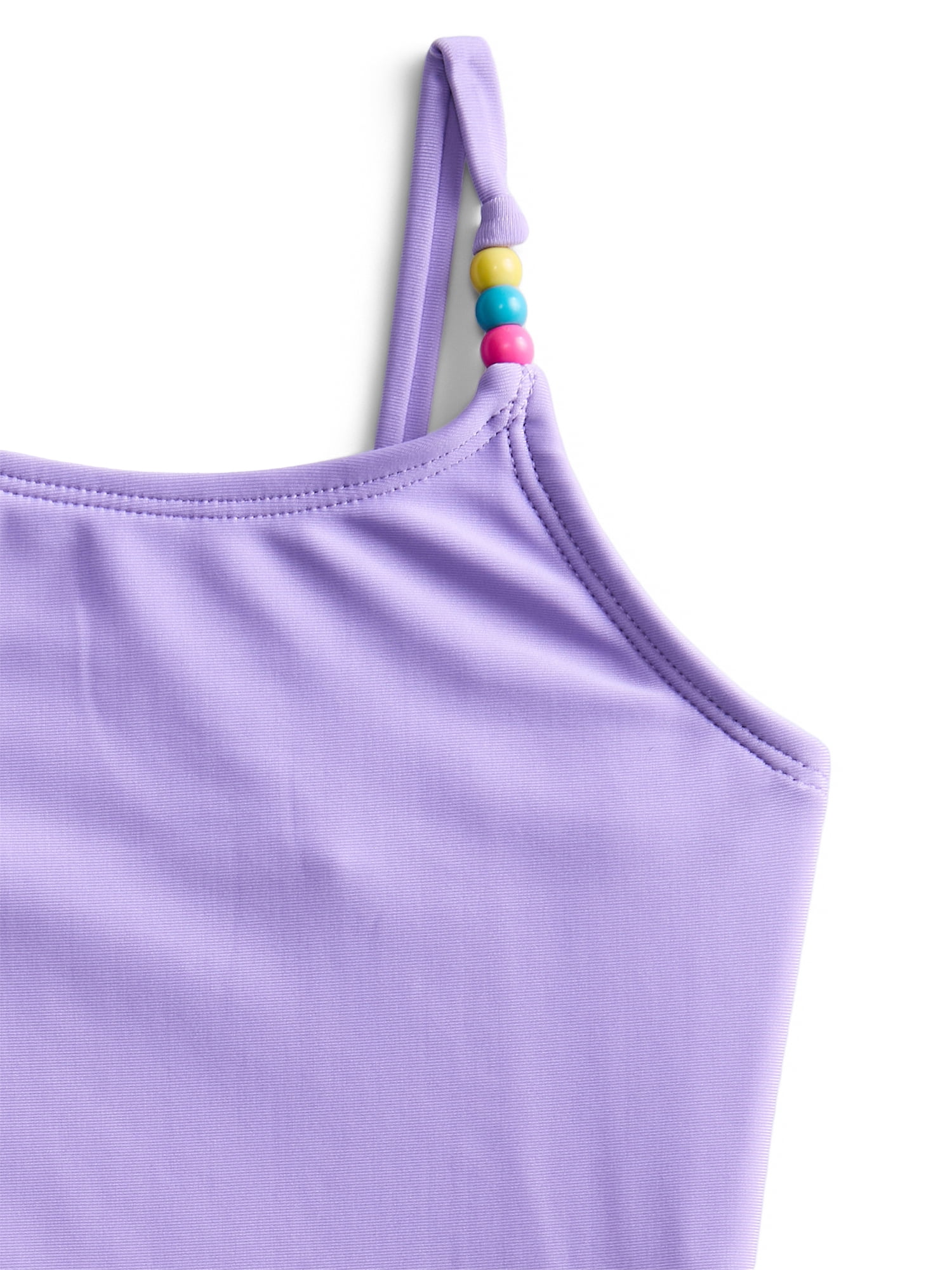 Wonder Nation Girls One-Piece Swimsuit with UPF 50+, Sizes 4-18 & Plus