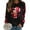 Black, variant on Valentine's Day Sweatshirt for Women 2026 Love Heart Graphic Pullover Crewneck Long Sleeve Tops Valentines Sweatshirt Black L