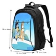 thumbnail image 5 of Kowoue Bluey Pattern USB Backpack with Charging Port - Large Capacity Travel Backpack , Computer Backpack , Multi-Pocket Laptop Backpack, 5 of 7