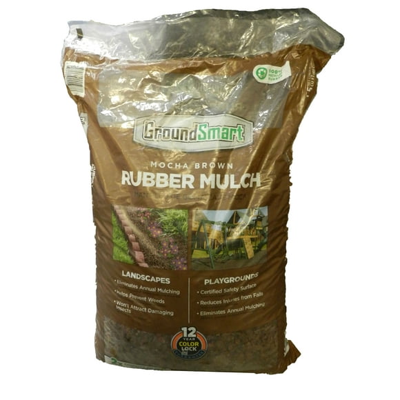 GroundSmart Rubber Mulch Cedar Red Ruibber Mulch 1.25 cu. ft. bag