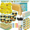 Emoji Birthday Party Supplies and Decorations - Plates, Cups, Napkins, Banner, Balloons, and More