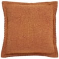 thumbnail image 3 of Safavieh Demi 18" x 18" Modern Cotton Decorative Pillows, Rust, 3 of 4