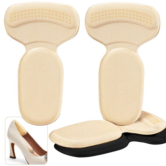 Almohadillas de tacón PHIXBEAR para zapatos grandes y holgados, 4 pares, para aliviar el dolor