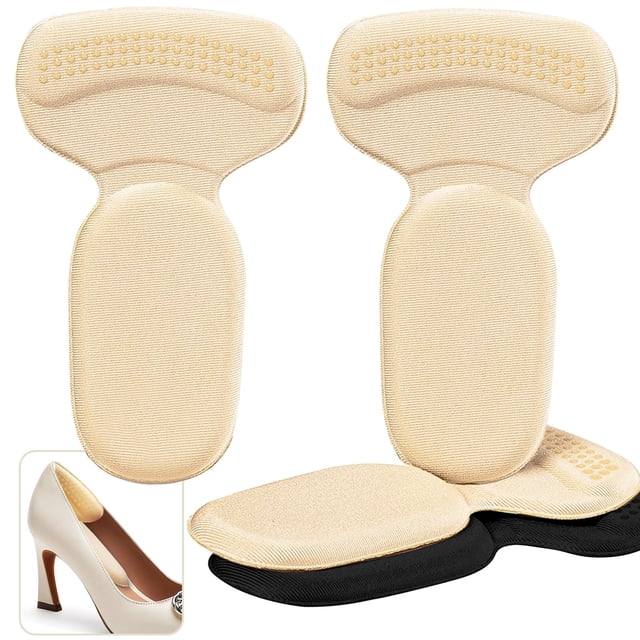 Almohadillas de tacón PHIXBEAR para zapatos grandes y holgados, 4 pares, para aliviar el dolor
